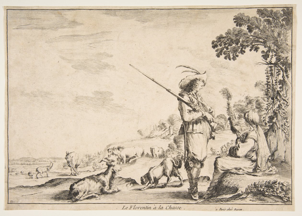 Den florentinske jagt, ca. 1654. af Stefano della Bella