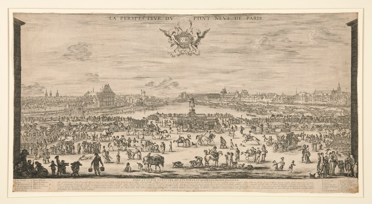 Pont Neuf, Paris af Stefano della Bella