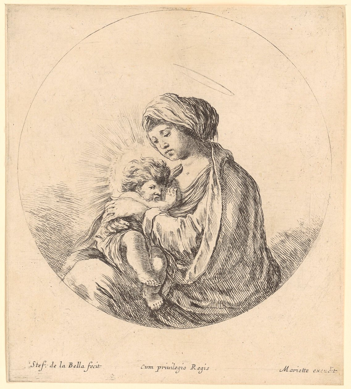 Maria med barnet af Stefano della Bella