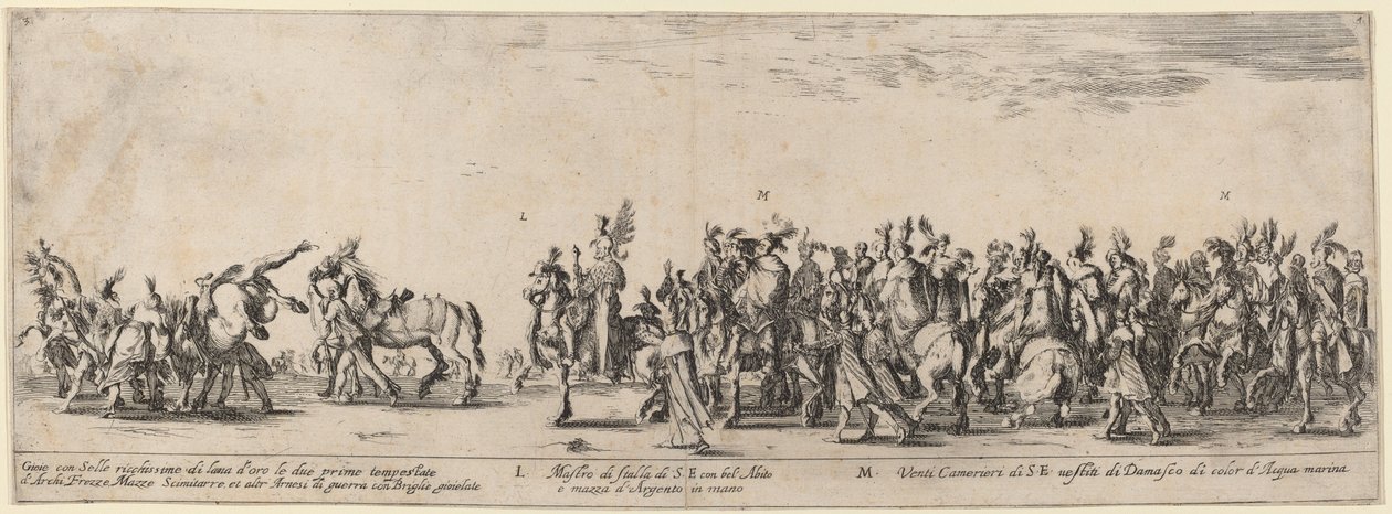 Mesteren af Hans Excellences Stald og Tyve Tjenere, 1633. af Stefano della Bella