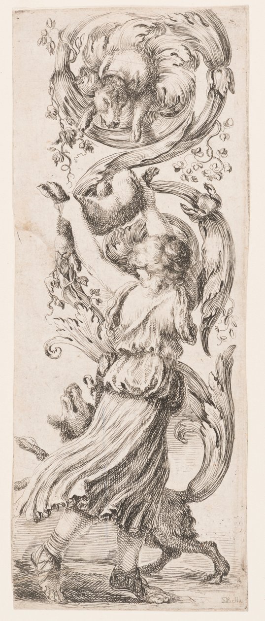 Ornamenter eller grotesker (grotesk ornament) af Stefano della Bella