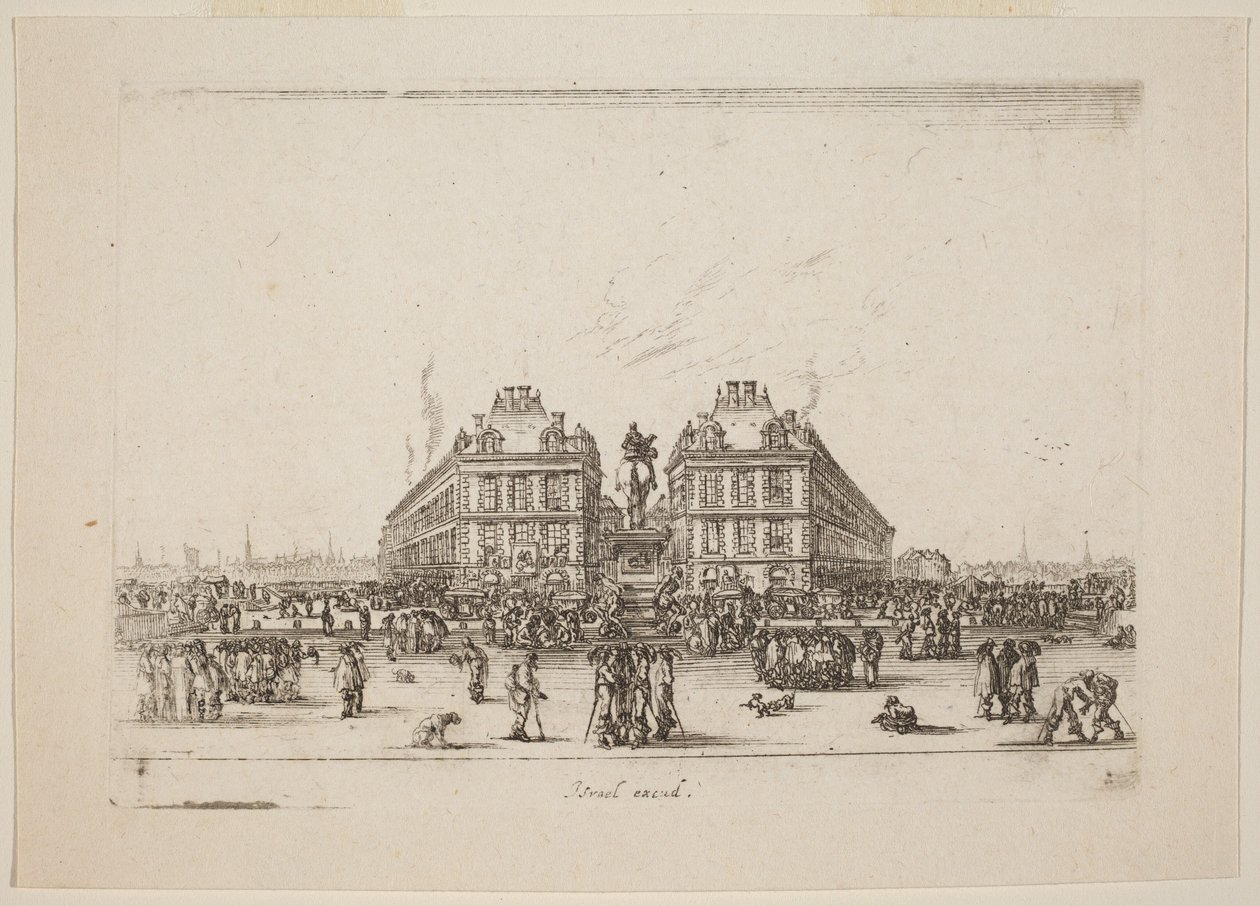 Place Dauphine af Stefano della Bella