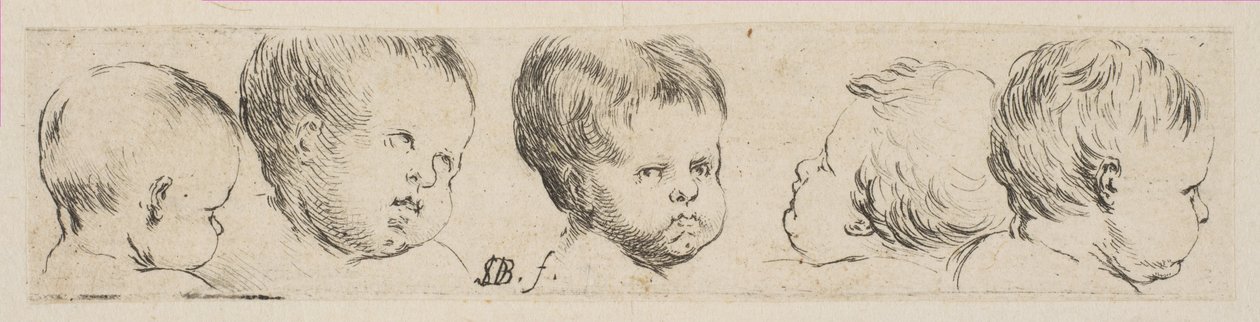 Tavle 10: Five Heads of Children, fra 