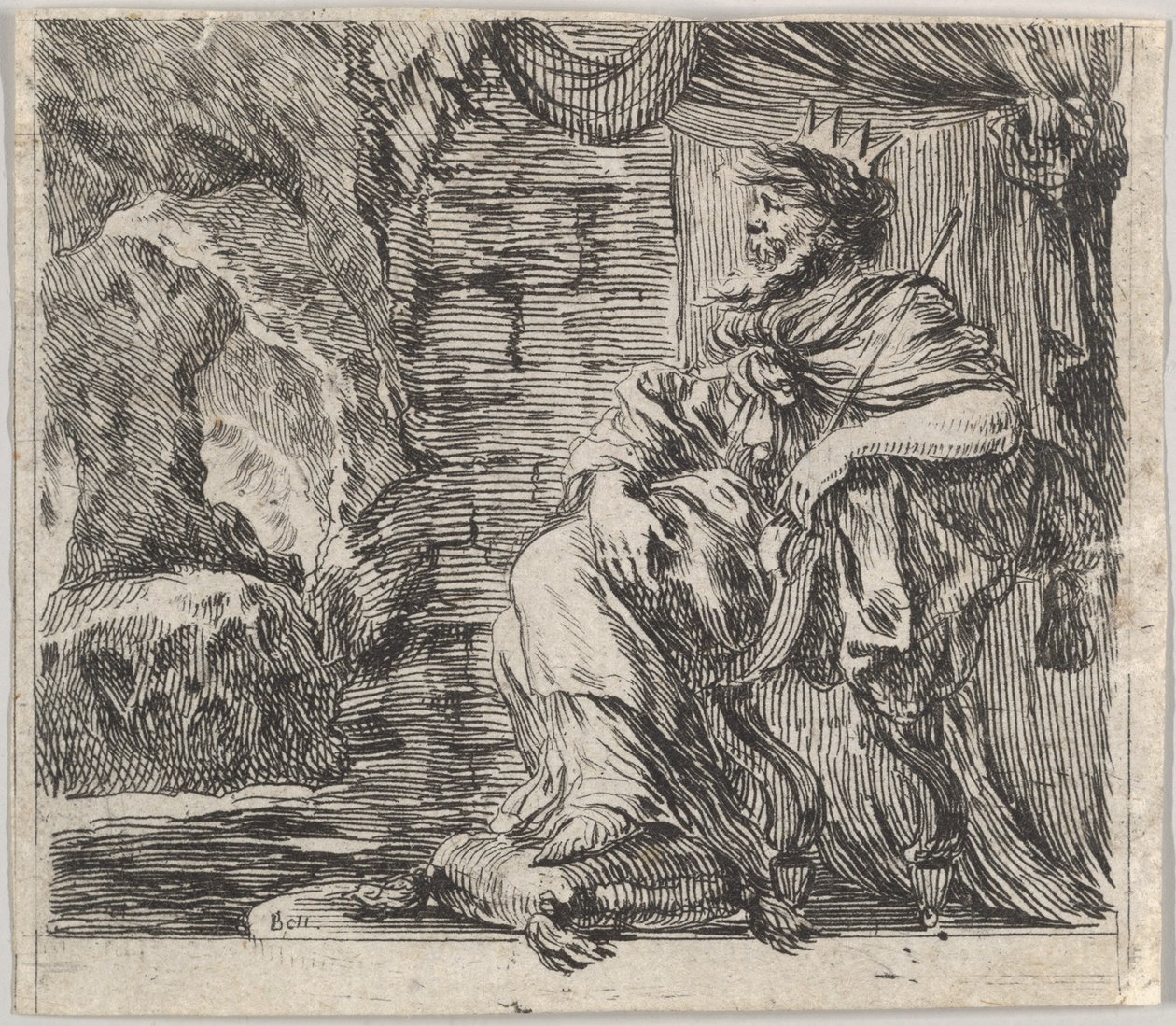 Pluto, fra Game of Mythology Game of Mythology, 1644. af Stefano della Bella
