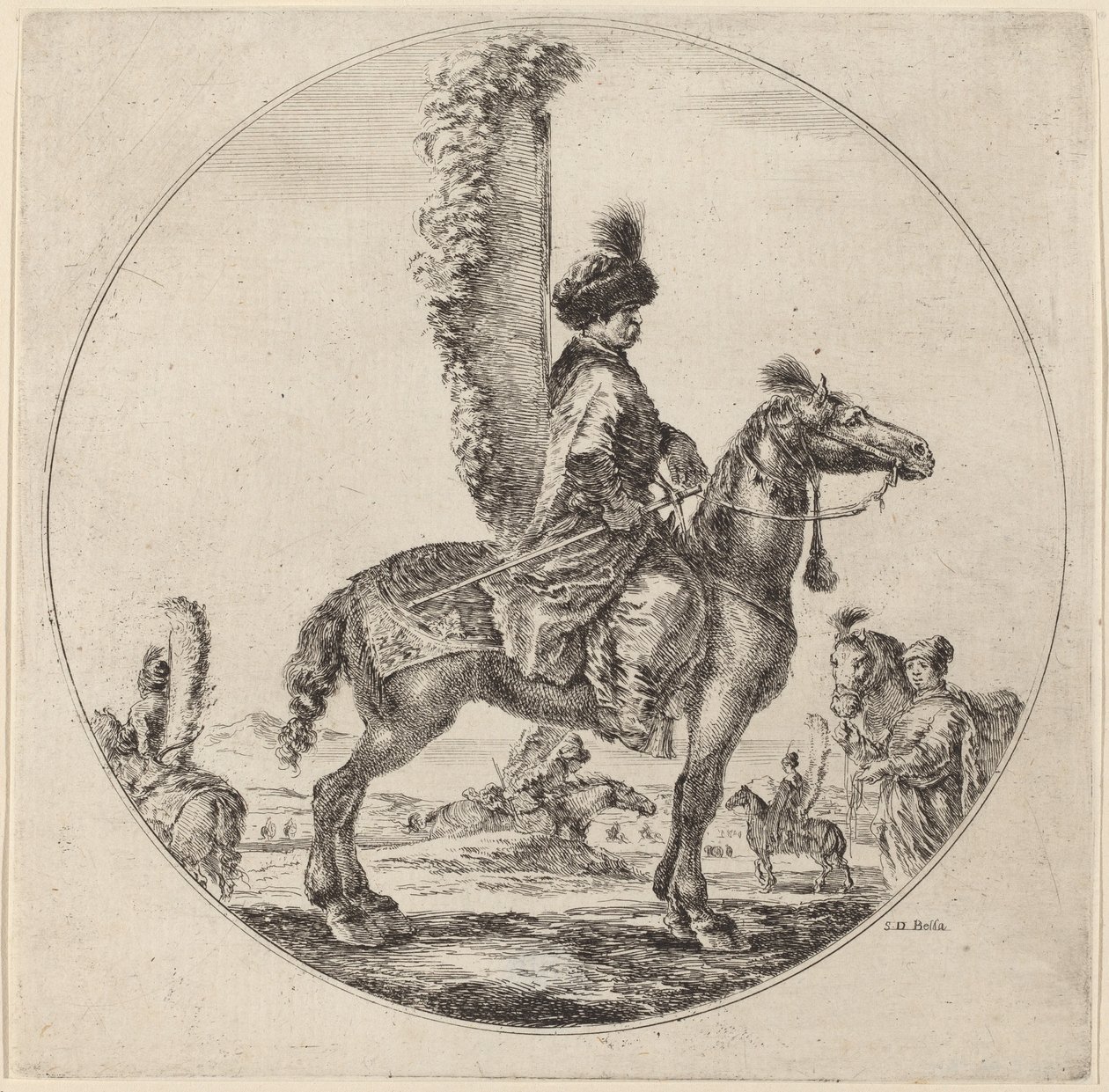 polsk husar af Stefano della Bella