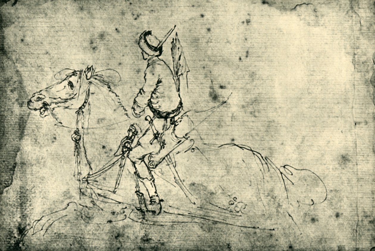 Polsk rytter, 1633-1634, 1943. af Stefano della Bella