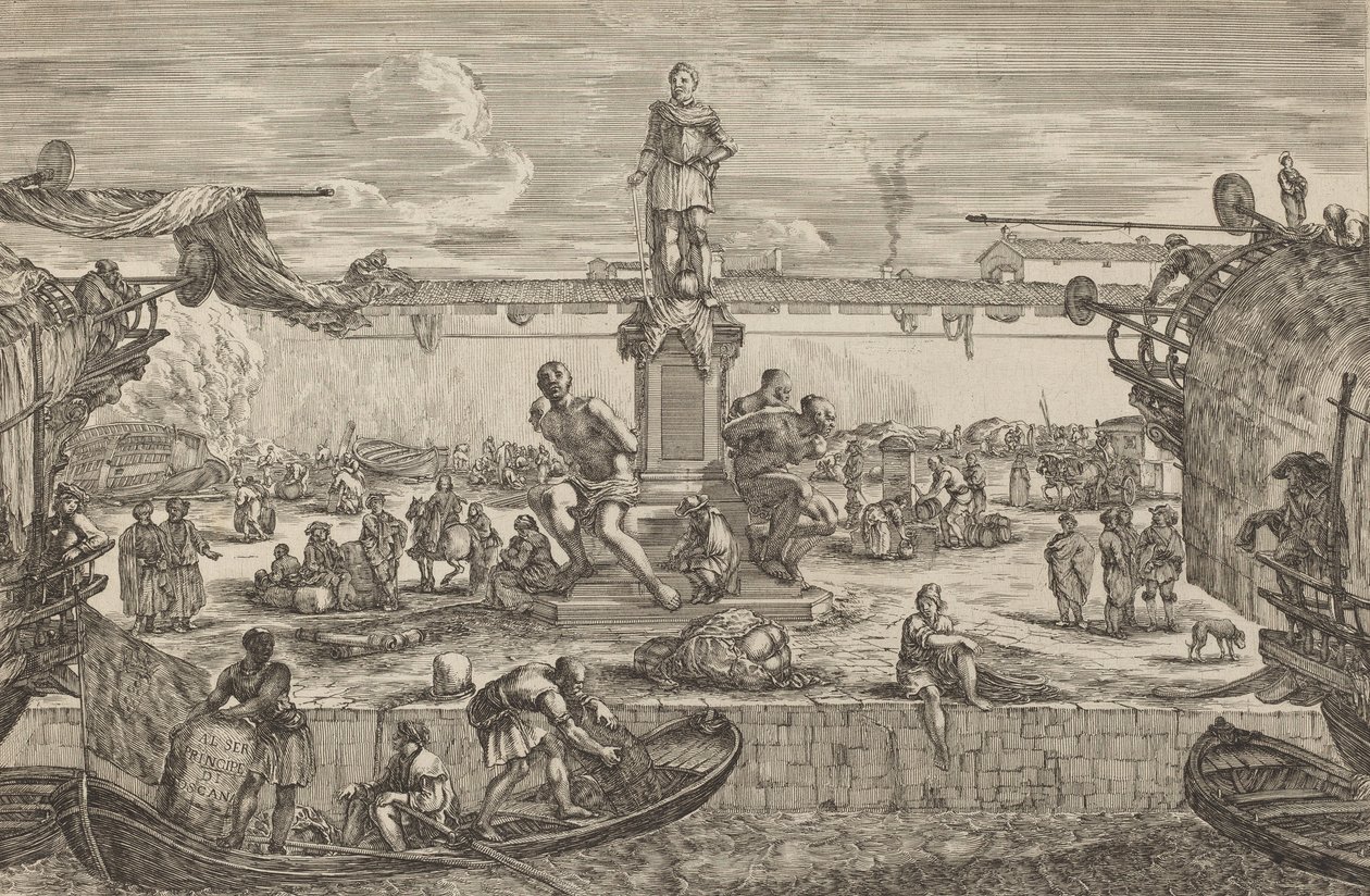 Statue af Ferdinand I, sandsynligvis ca. 16541655. af Stefano della Bella