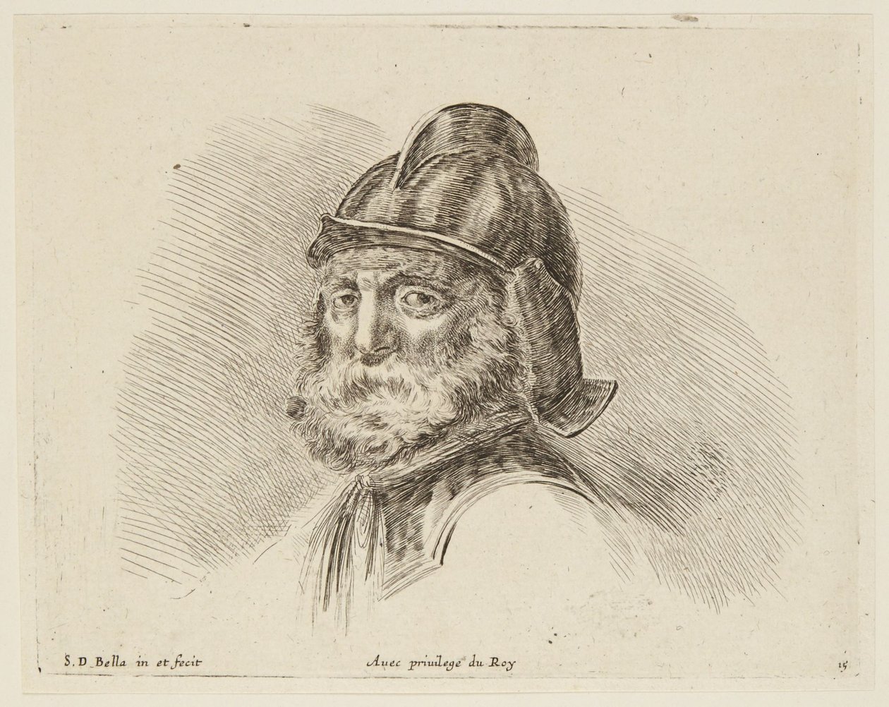 Studie (Tegningens principper, 15) af Stefano della Bella