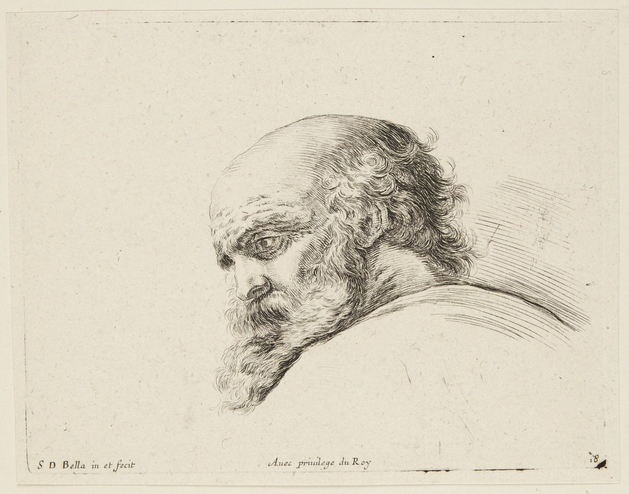 Studie (I principii del disegno, 18) af Stefano della Bella
