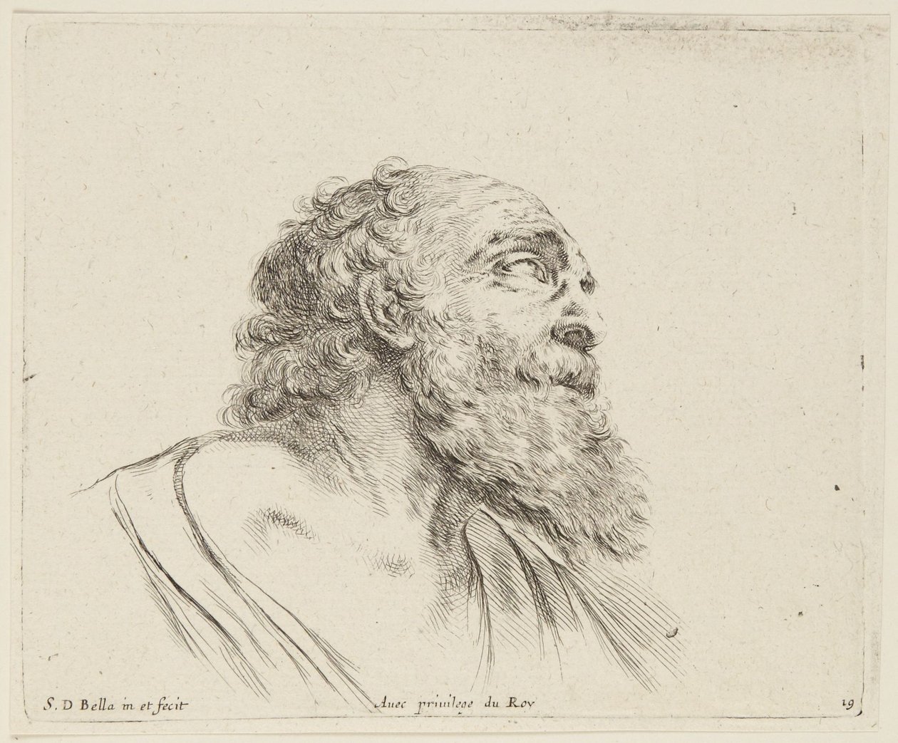 Studie (Tegningens principper, 19) af Stefano della Bella