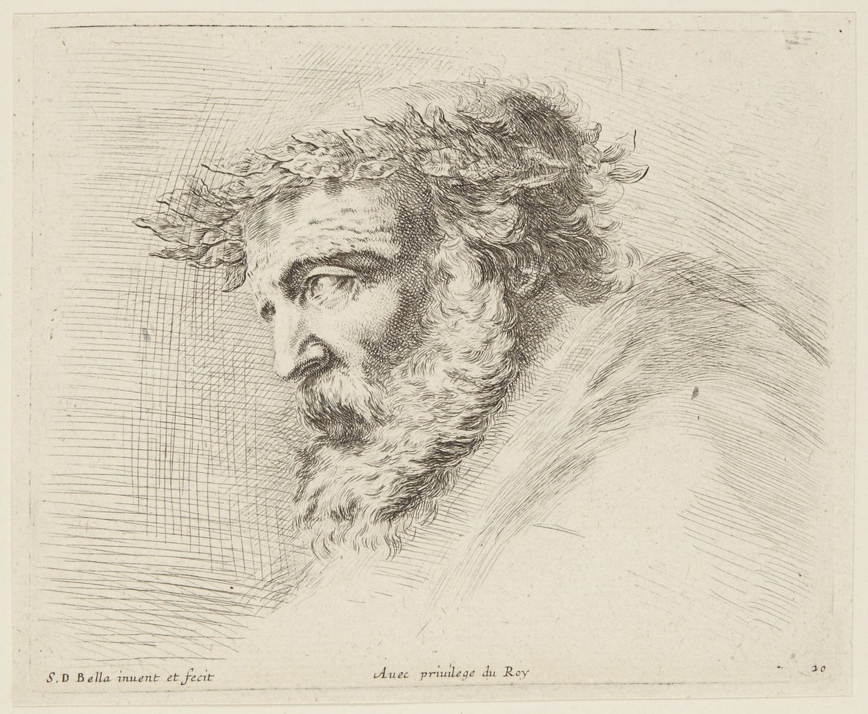 Studie (Tegningens principper, 20) af Stefano della Bella