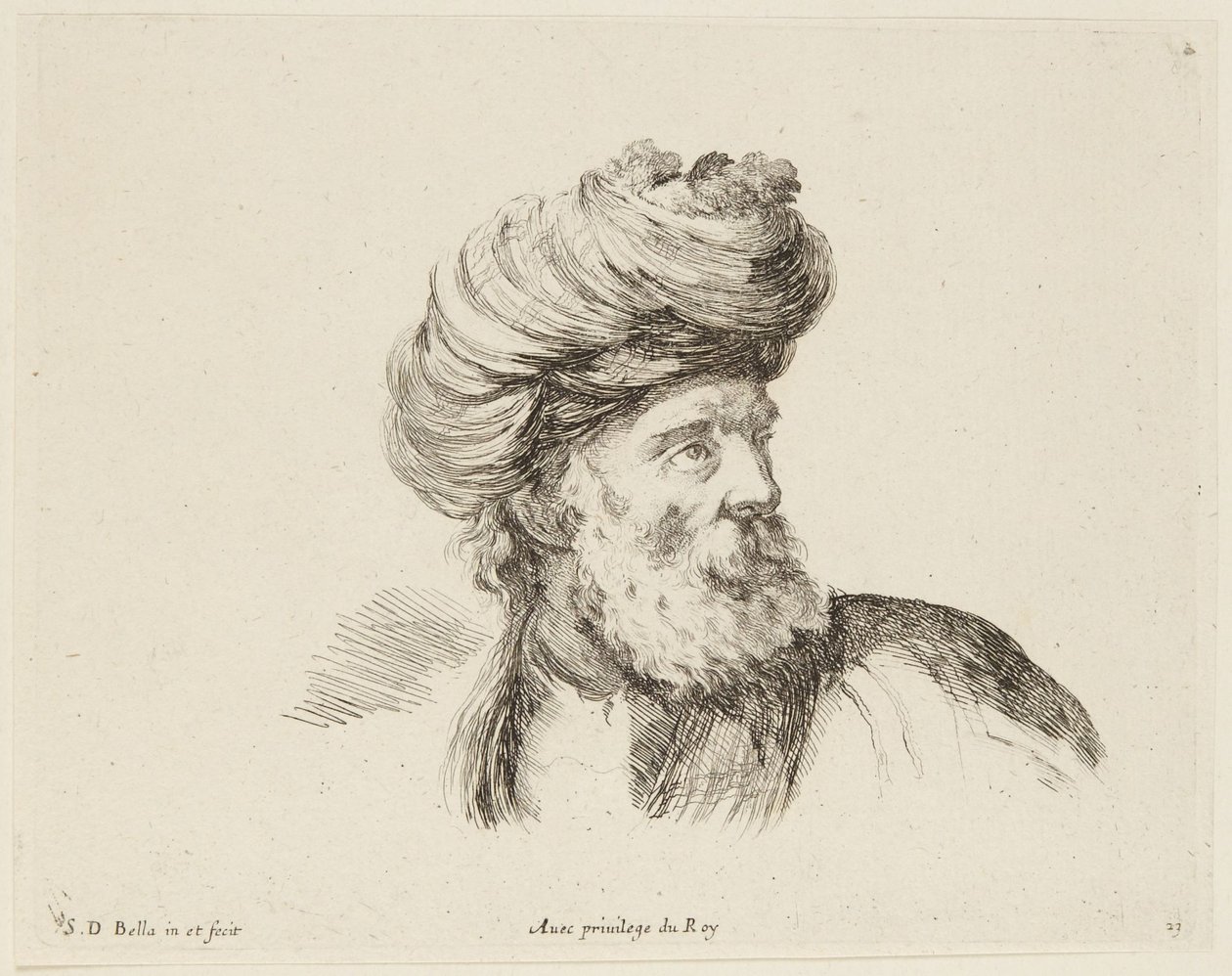 Studie (Tegningens principper, 23) af Stefano della Bella