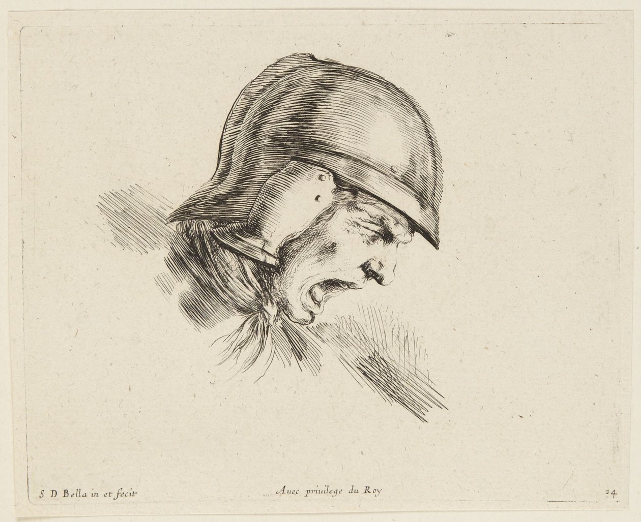 Studie (Tegningens principper, 24) af Stefano della Bella