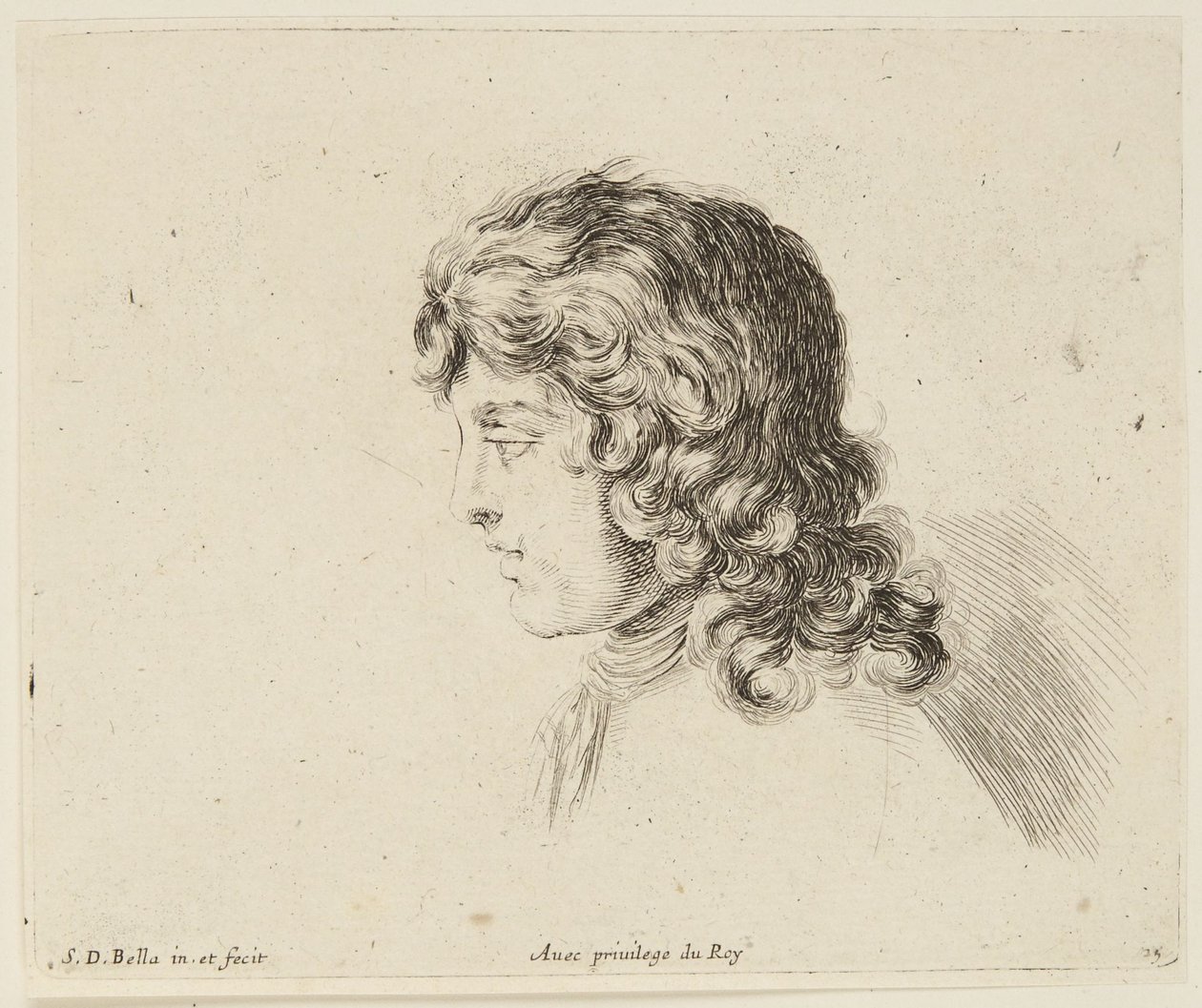 Studie (Tegningens principper, 25) af Stefano della Bella