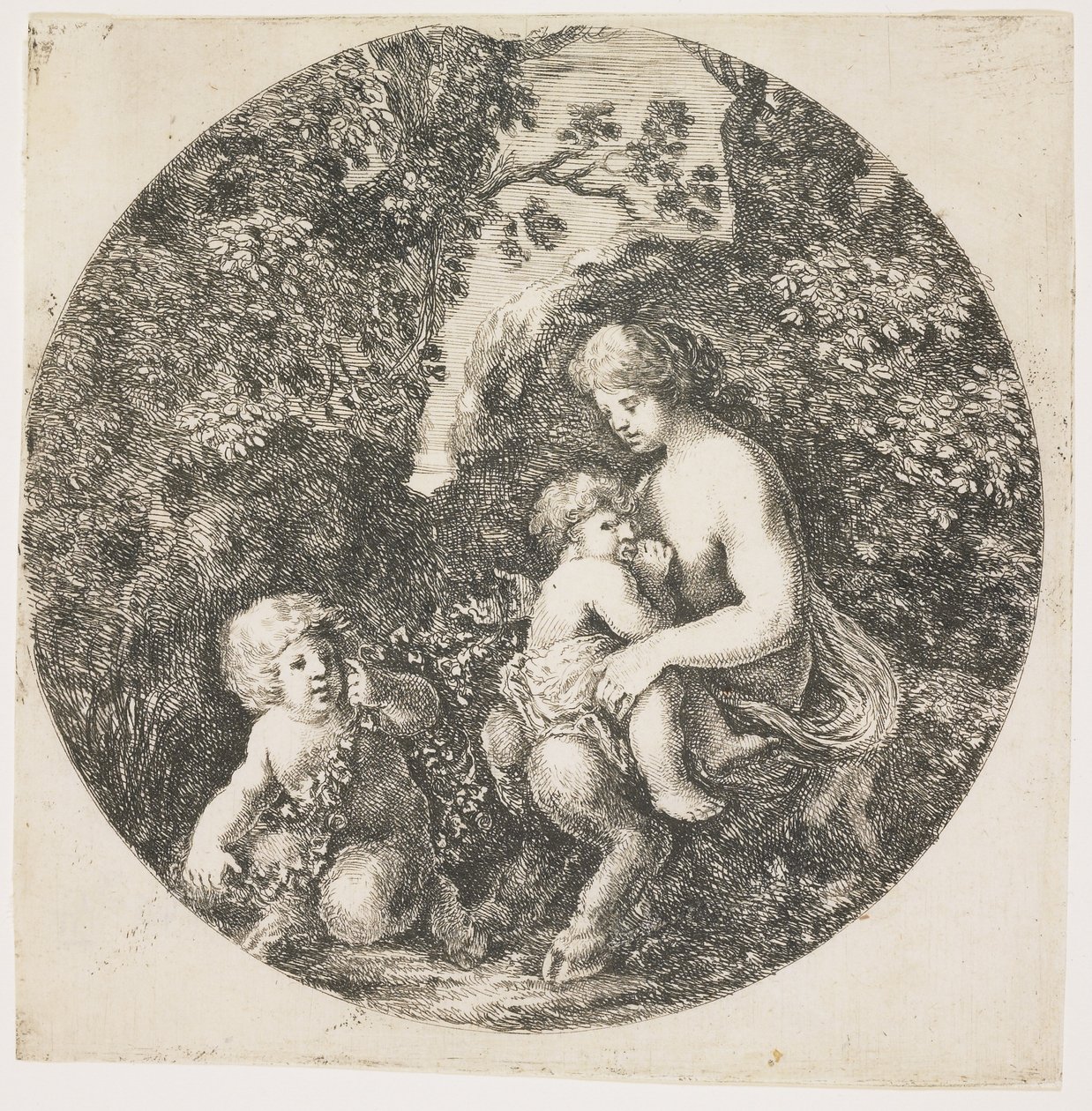 Satyrens Hustru, 1656 af Stefano della Bella