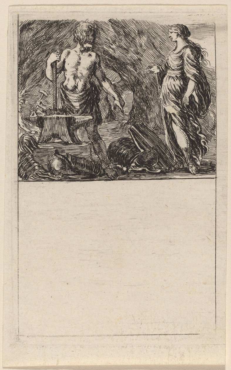 Vulcan og Thetis, 1644. af Stefano della Bella