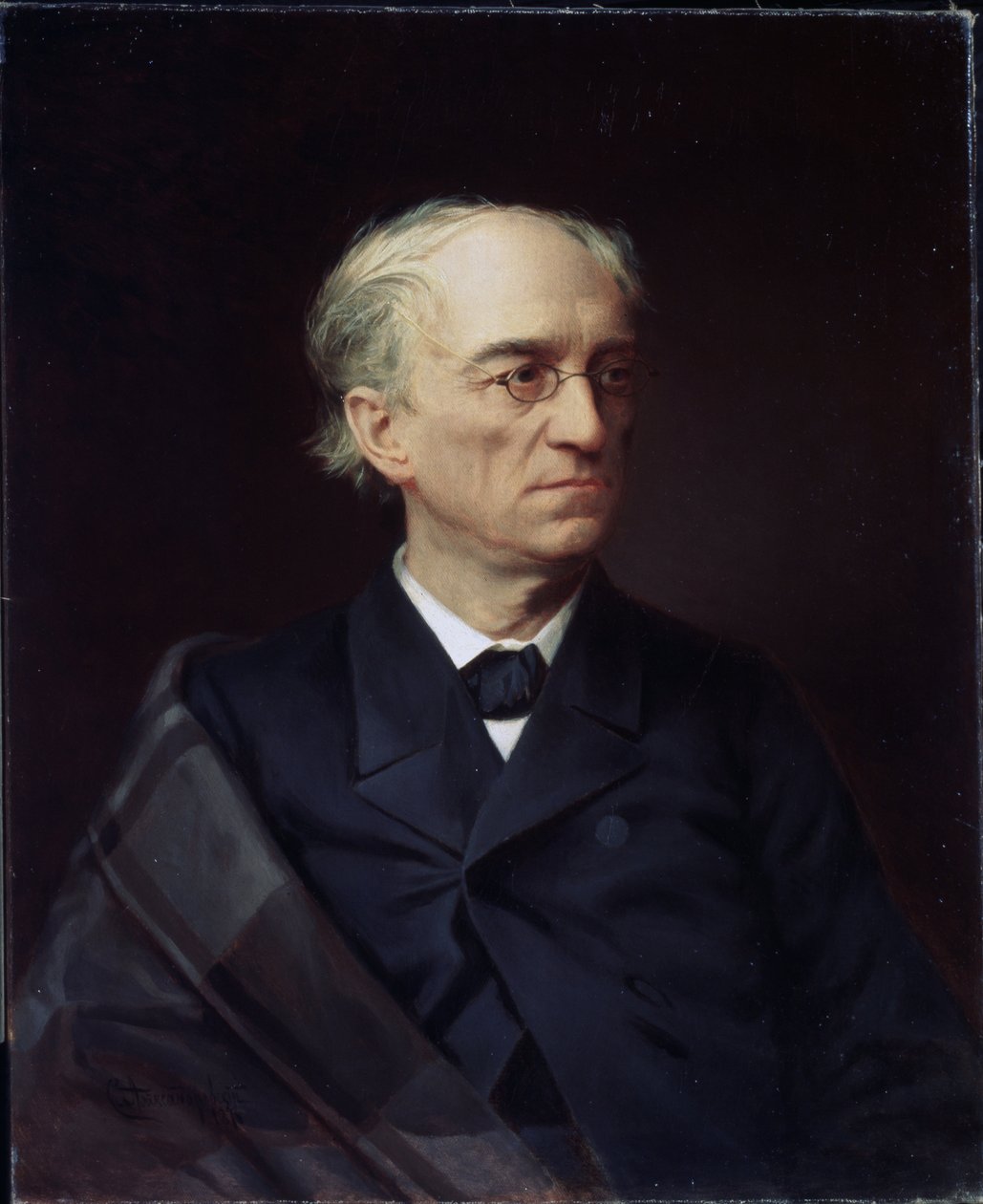 Portrait du poeteruse Fyodor Ivanovich Tyutchev (Theodore Tiuttchev y Tiutchev af Stepan Fyodorovich Alexandrovsky