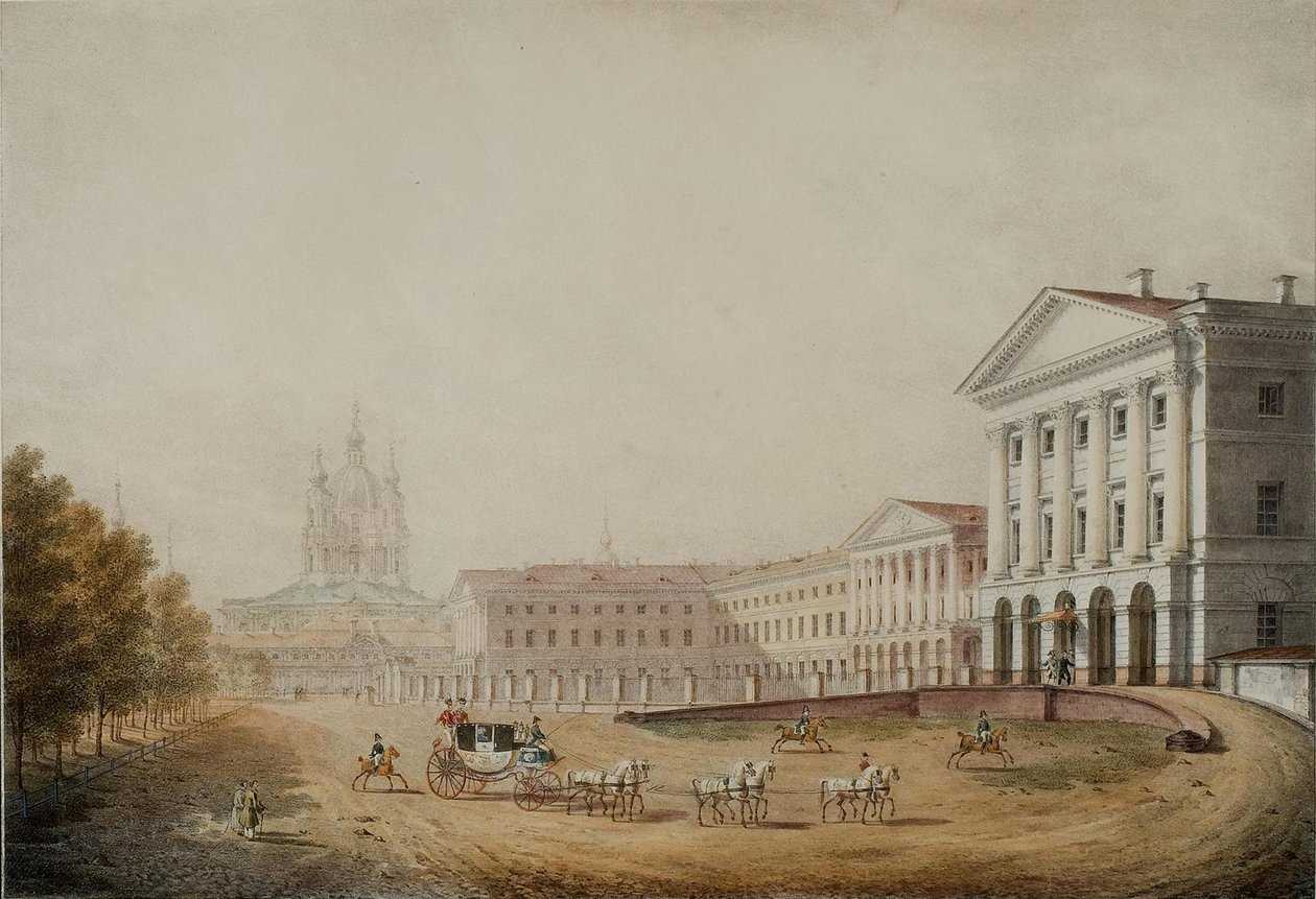 Smolny Institute for Noble Maidens i Sankt Petersborg, 1823 af Stepan Philippovich Galaktionov