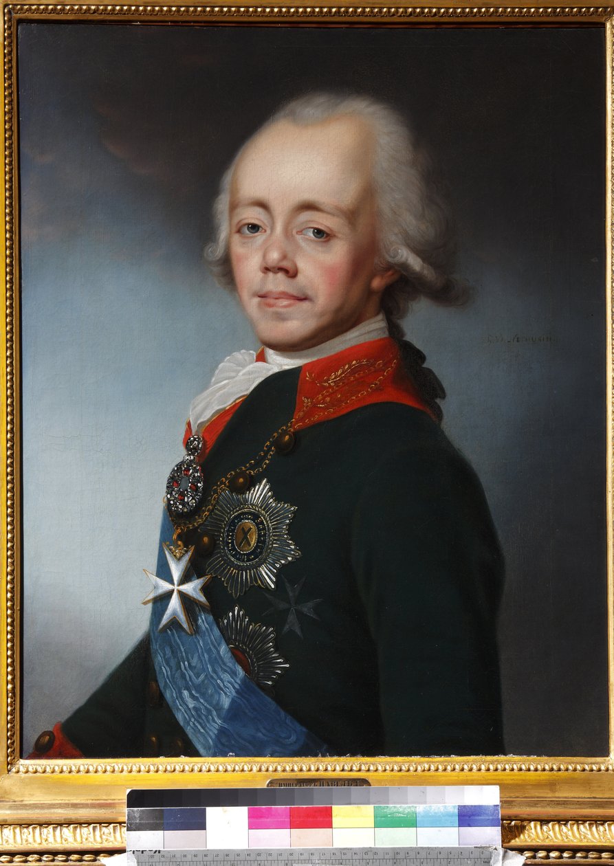Paul I de Russie - Portræt af kejser Paul I af Rusland (1754-1801) - Stepan Semyonovich Shchukin (1762-1828). Olie på lærred, efter 1798. Privat Samling af Stepan Semenovich Shchukin