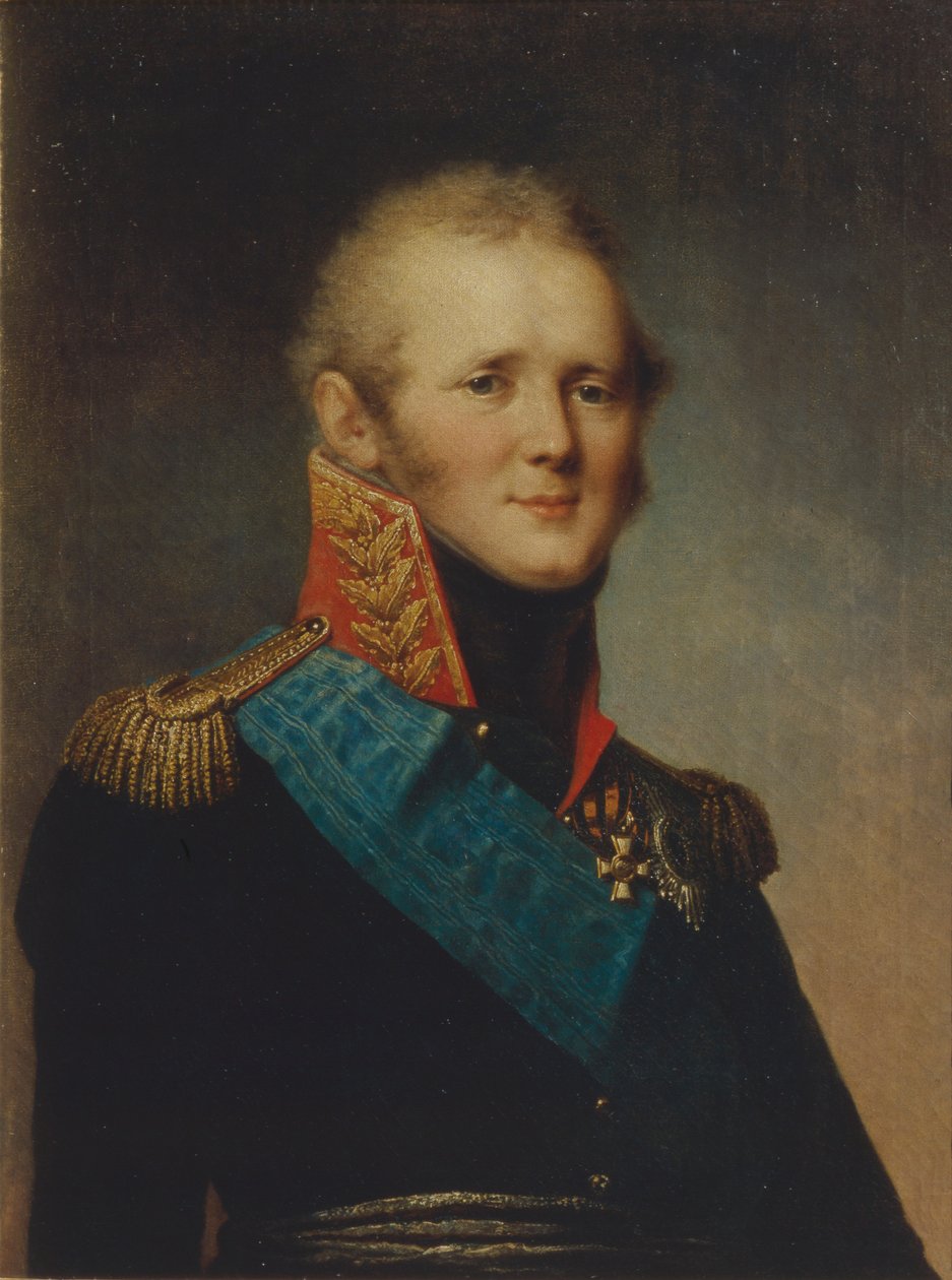 Portræt af kejser Alexander I 1777-1825, 1809 af Stepan Semenovich Shchukin