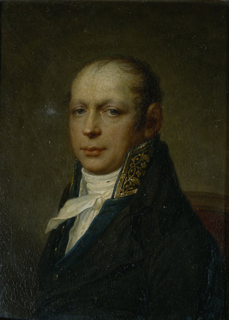 Portræt af arkitekten Andreyan Adrian D. Zakharov 1761-1811, ca 1804 af Stepan Semenovich Shchukin