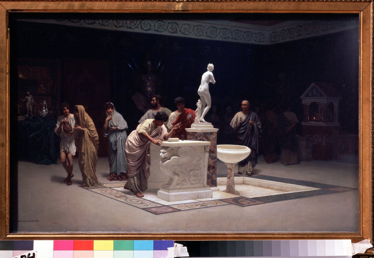 Dans le foyer des Maecena (Caius Cilnius Maecenas (ou Mecene) (vers 70 avant JC-8 avant JC) (I Maecenas