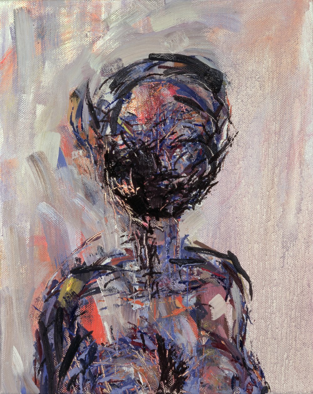 Iman, venstre panel af Diptykon, 2000 (se 181146) af Stephen Finer
