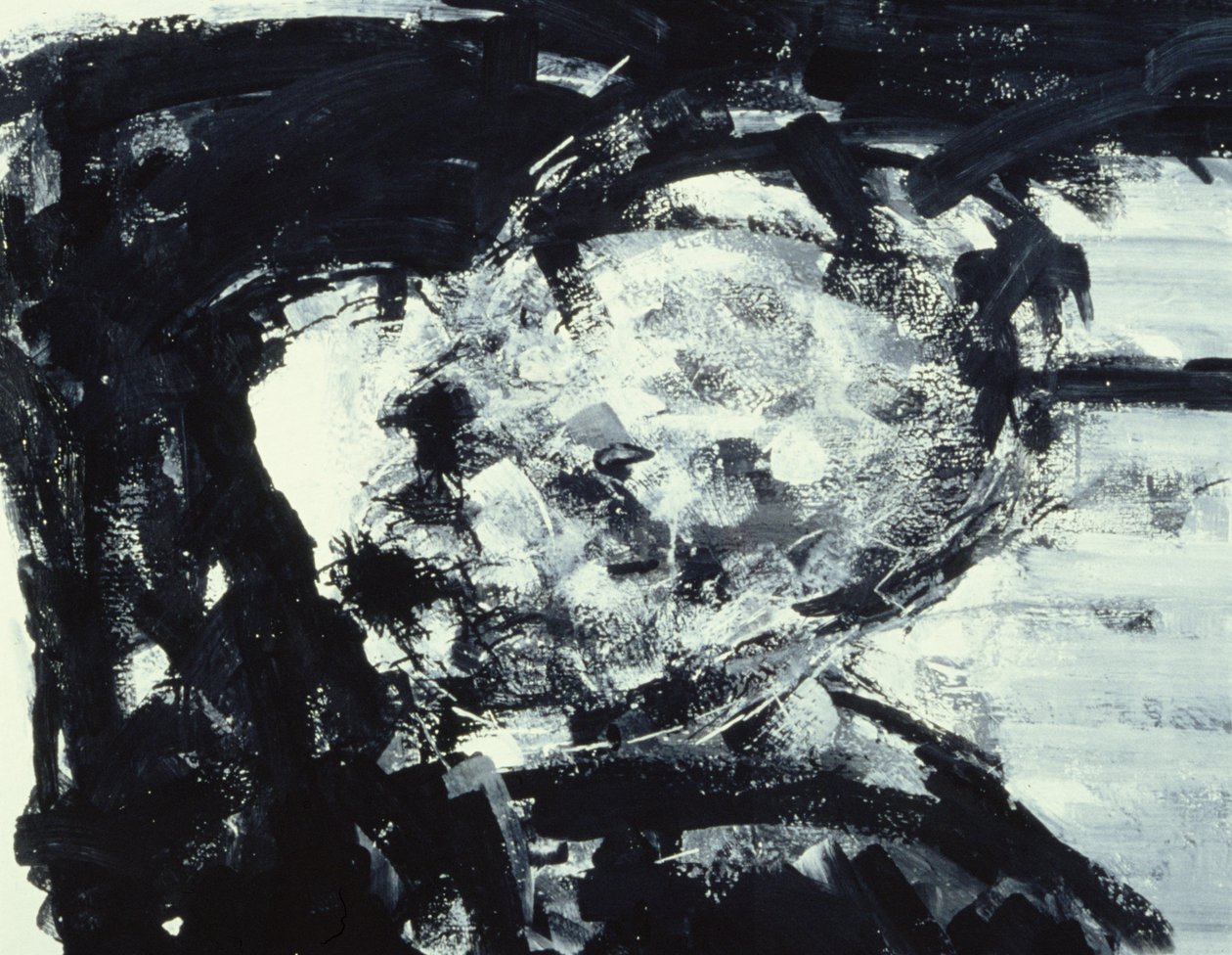 Kitaj med hånden på hovedet, 1995 af Stephen Finer