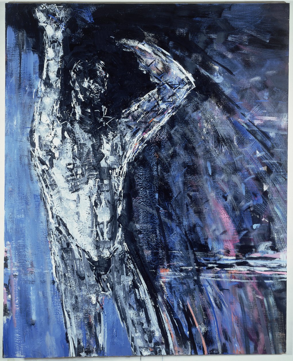 Nøgen mand, højre panel af en ditykon, 1990 (se 289825) af Stephen Finer