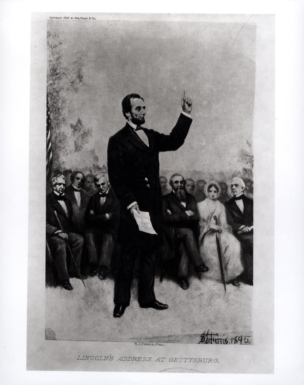 Lincolns adresse i Gettysburg, 1895 af Stephen James Ferris