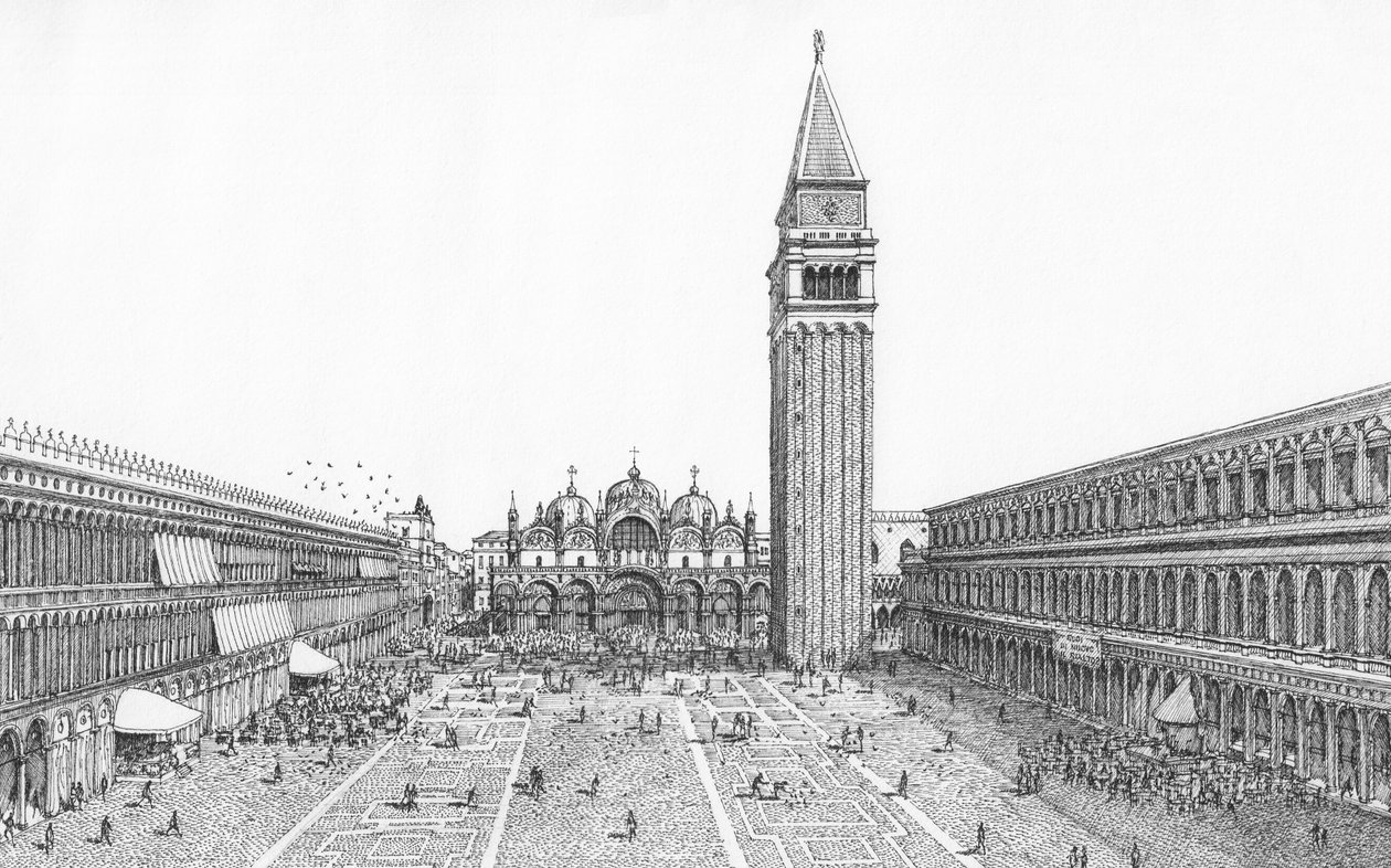 Markuspladsen, Venedig, i dag af Stephen Conlin