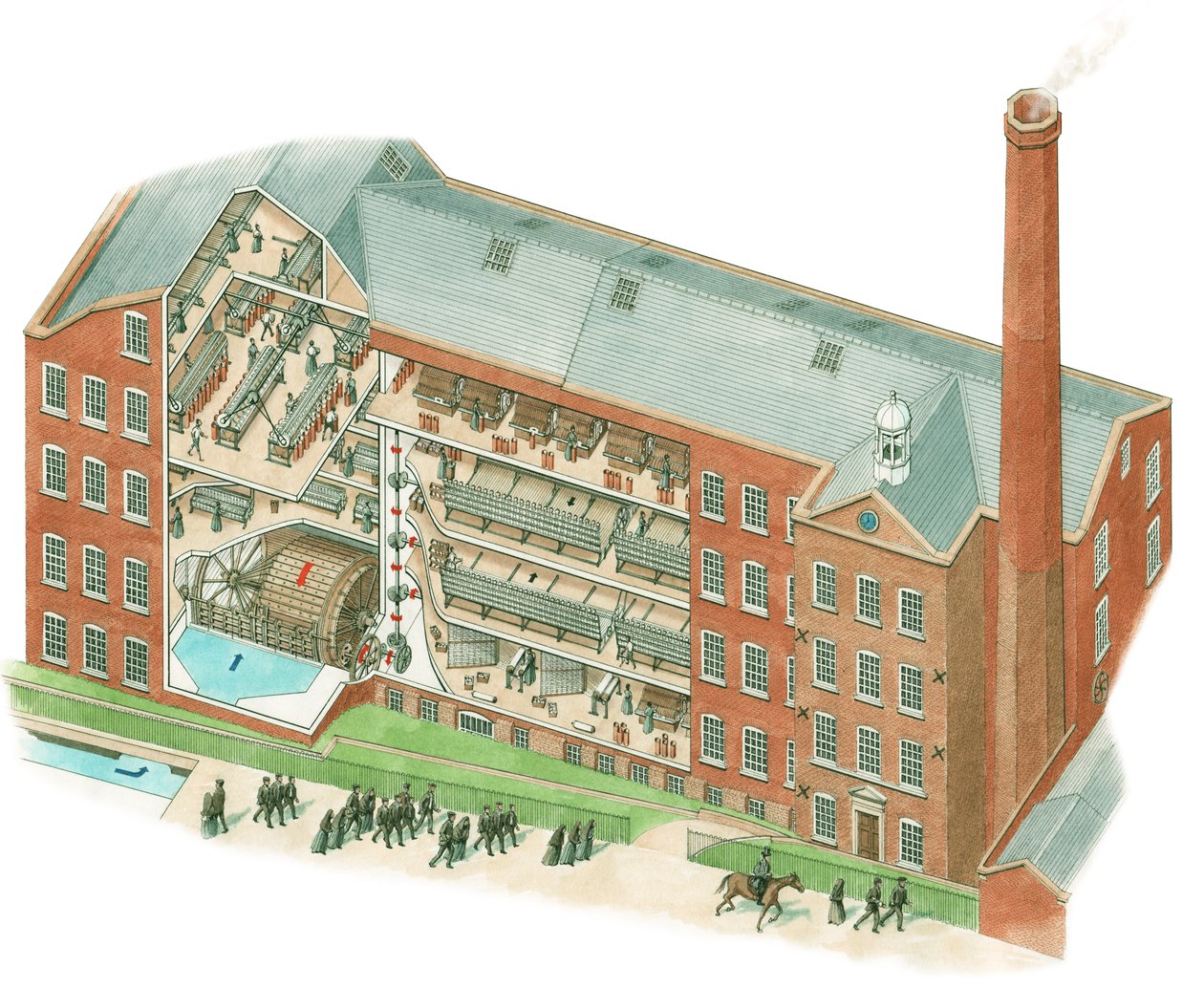 Quarry Bank Mill, Styal, Cheshire af Stephen Conlin