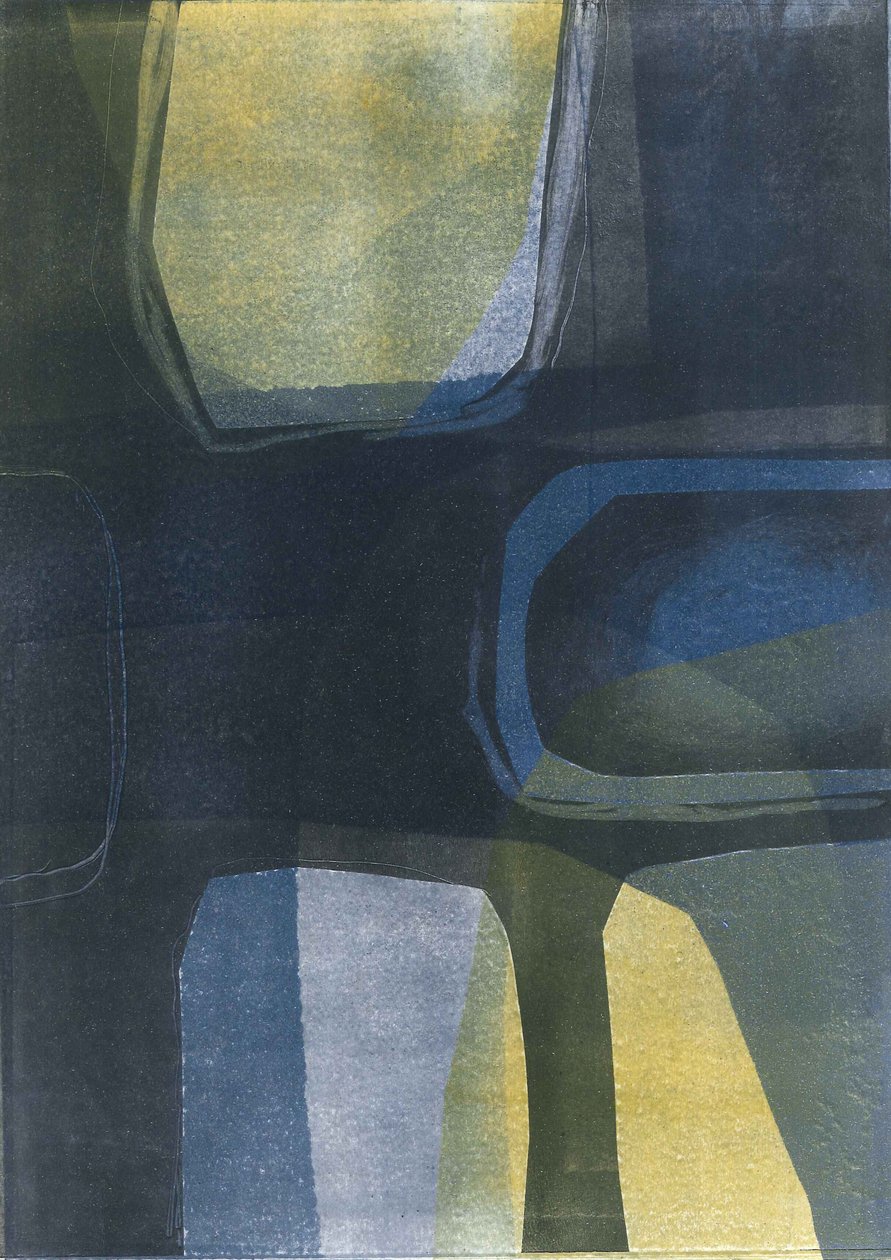 Arches Sun  Sea I, 2015 (monoprint på papir) af Stephen Dow