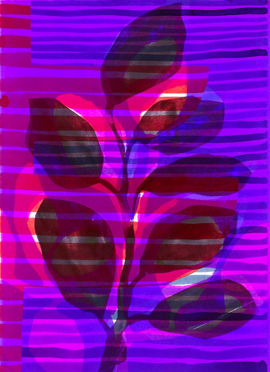 Botanical Stripe I, 2018 (digital) af Stephen Dow