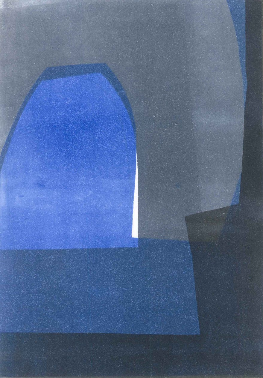 Essaouira, 2015 (monoprint på papir) af Stephen Dow