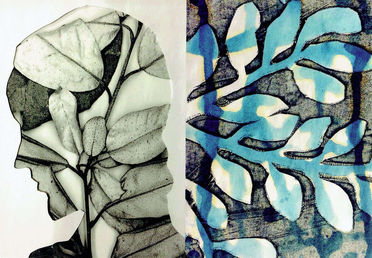 La Foret X, 2017 (collage) af Stephen Dow