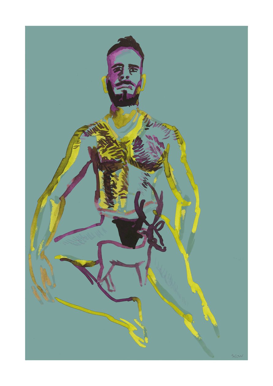 Guden af Horn, 2023 (digital) af Stephen Dow