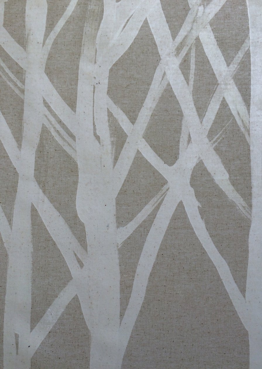 Tree I, 2016 (voks på stof) af Stephen Dow