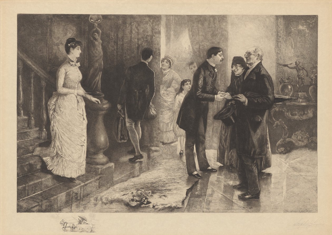 Besøget i byen af Stephen James Ferris after William Thomas Smedley