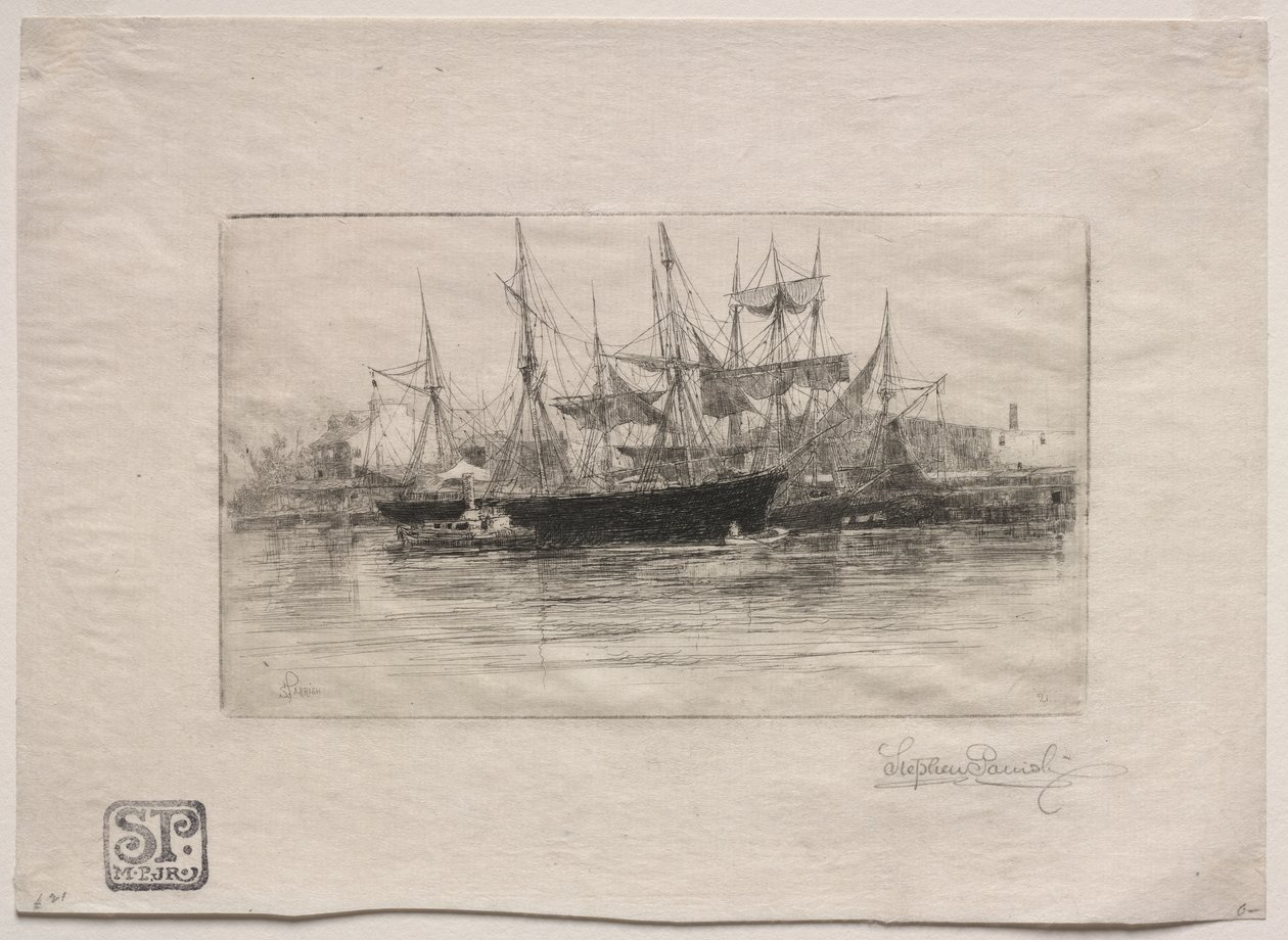 Point Breeze Oil Wharves af Stephen Parrish