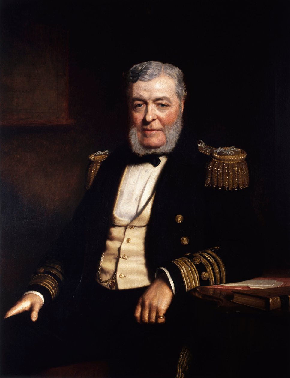 Admiral John Lort Stokes (1812-1885), ca. 1879 (olie på lærred) af Stephen Pearce