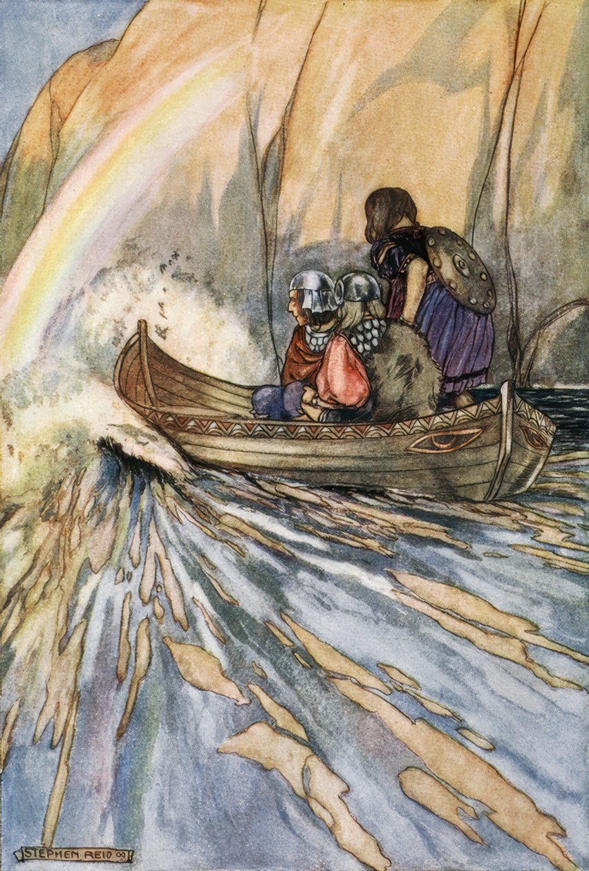Bær os hurtigt, Mananans båd, til Hesperides Have af Stephen Reid