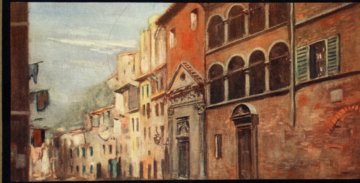 House of Saint Catherine, Sienna, illustration fra 