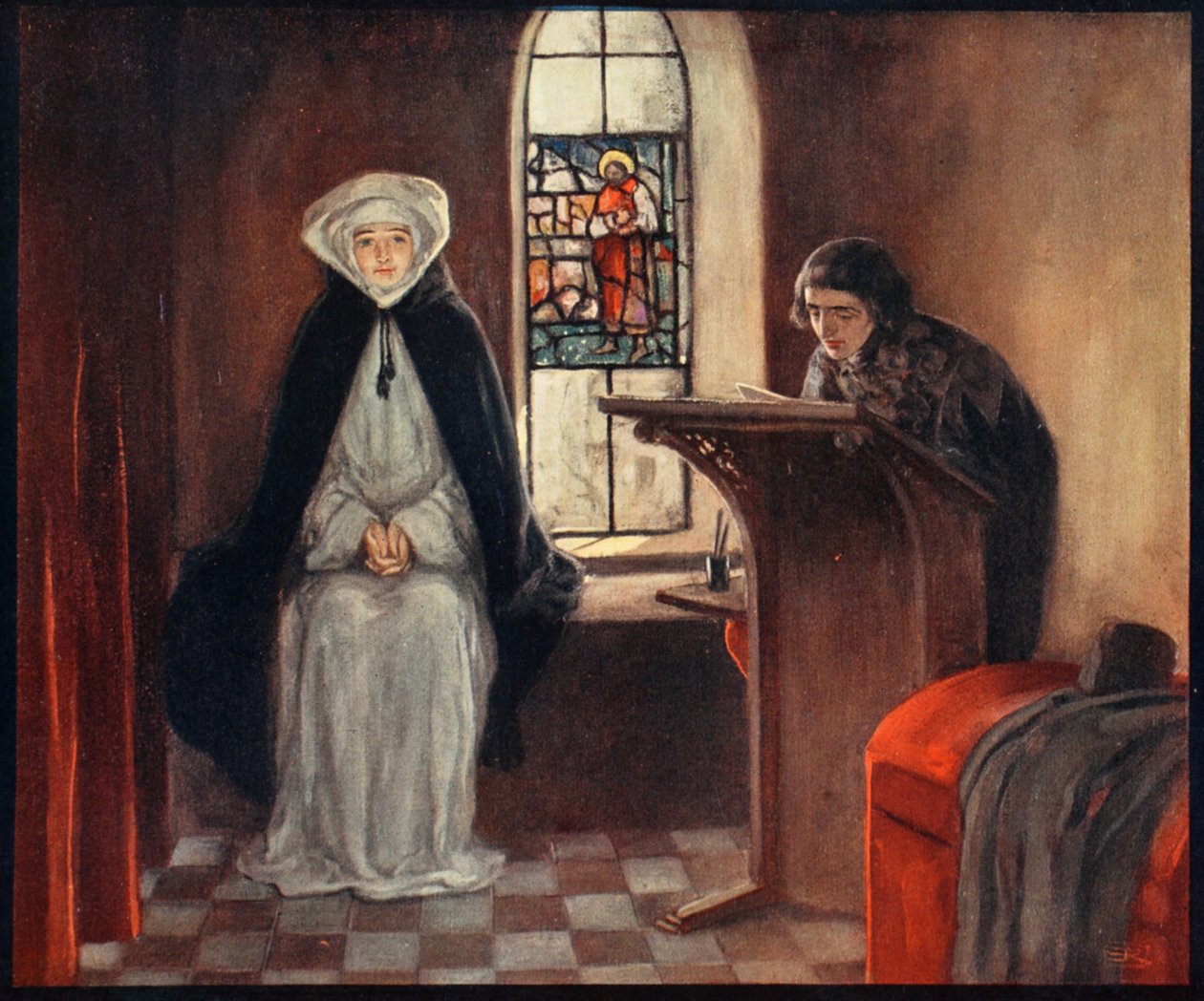 Saint Catherine of Sienna, illustration fra 