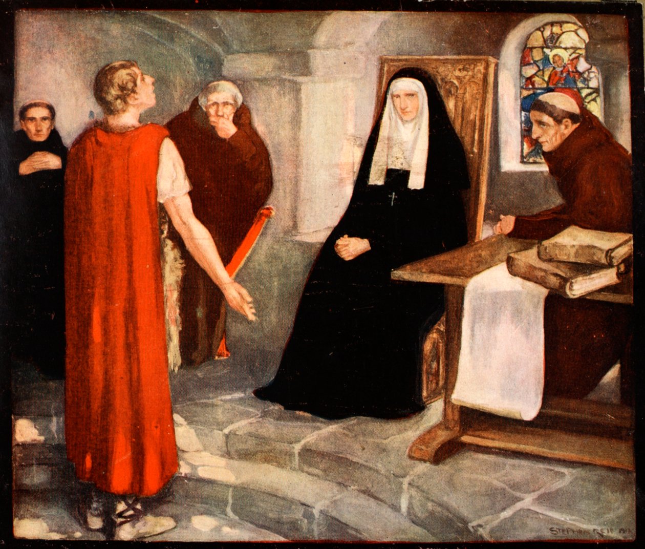 Saint Hilda of Whitby, illustration fra 