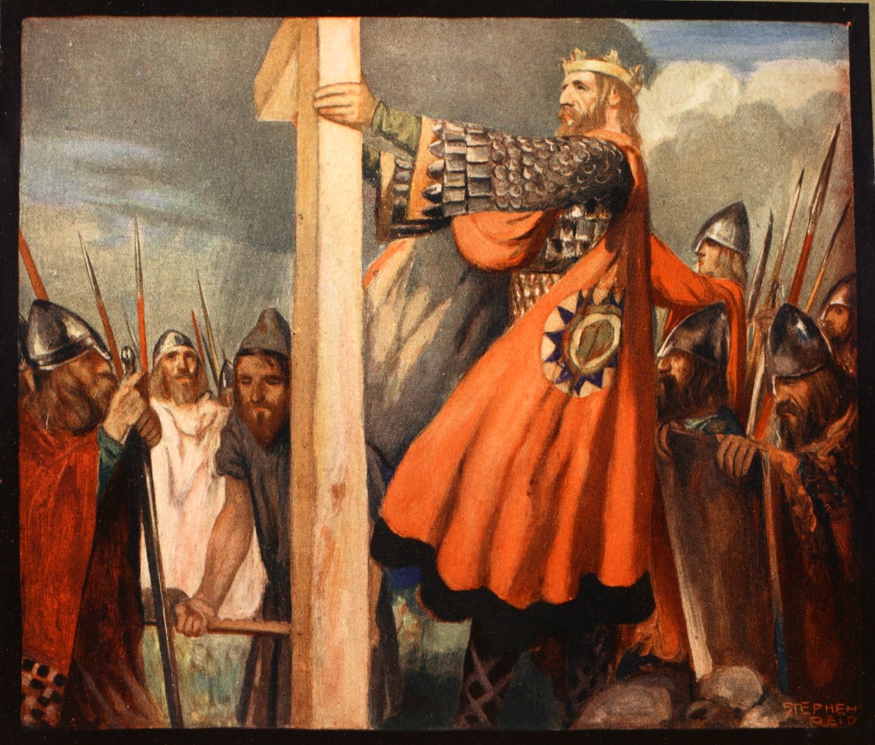 Saint Oswald, illustration fra 