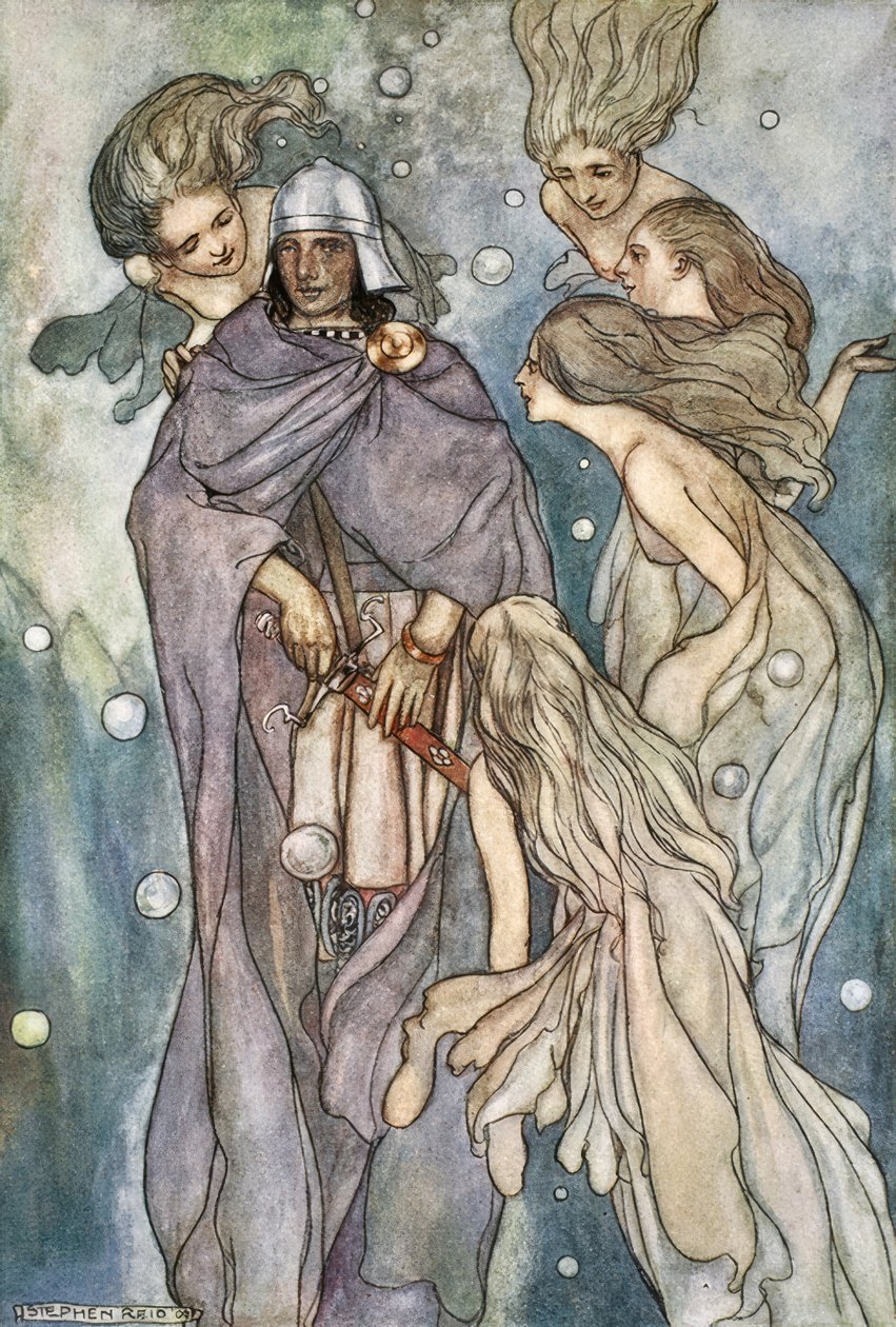 Der boede de rødhårede hav-nymfer af Stephen Reid