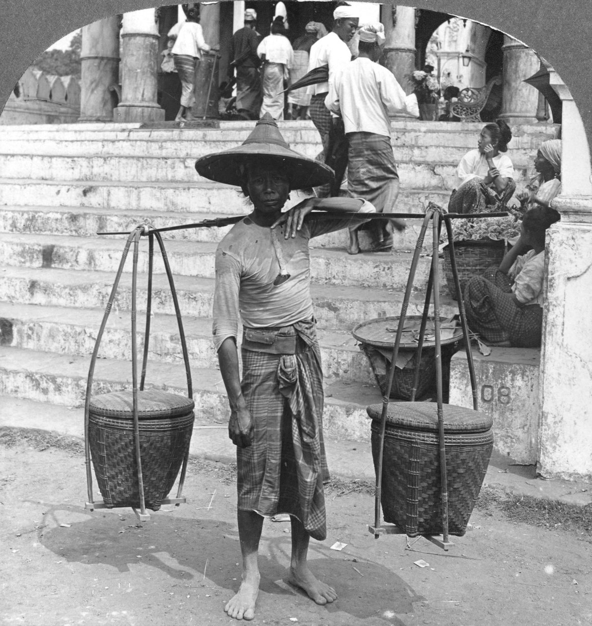 Den meget brugte transportør af Burma, Rangoon, 1908 af Stereo Travel Co
