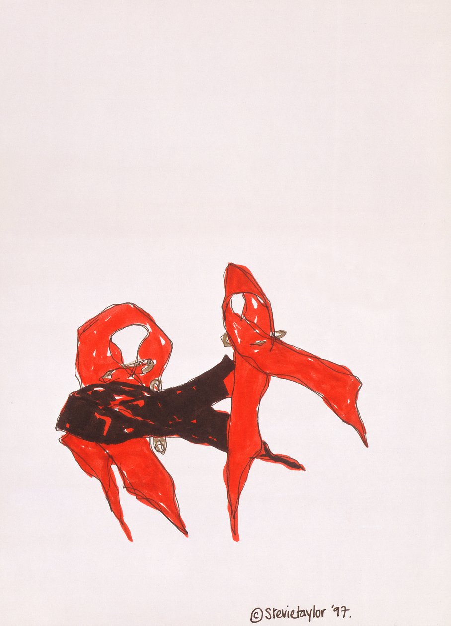 En af vores venner, 1997 (pen og blæk) af Stevie Taylor