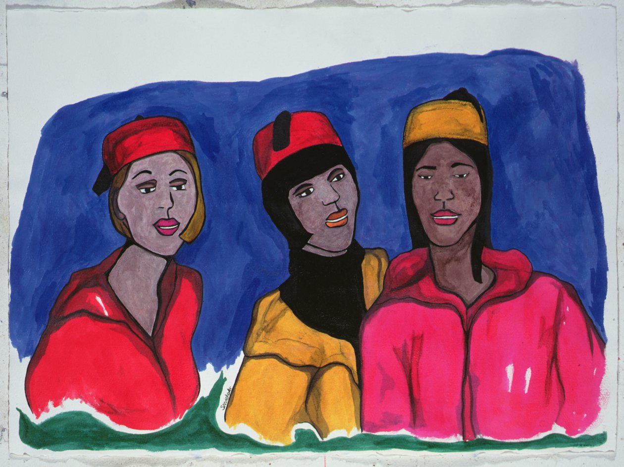 Just Smile and Conform, 2000 (blæk og indisk blæk i papir) af Stevie Taylor